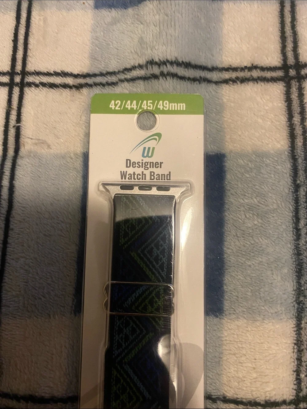 Woven Watch Band in Blue & Green for 42/44/45/49mm